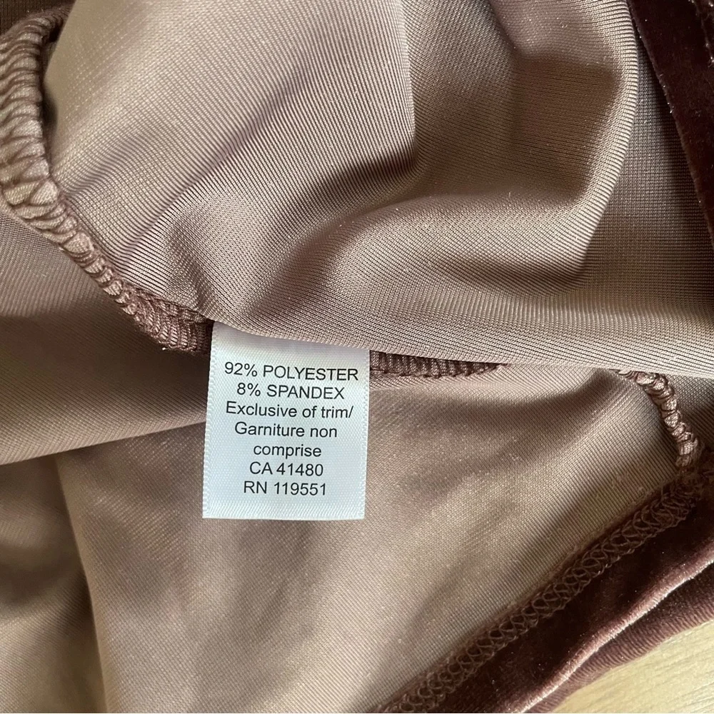 Gentle Fawn Velvet Long Sleeve Dress in Rich Mauve - Picture 7 of 10